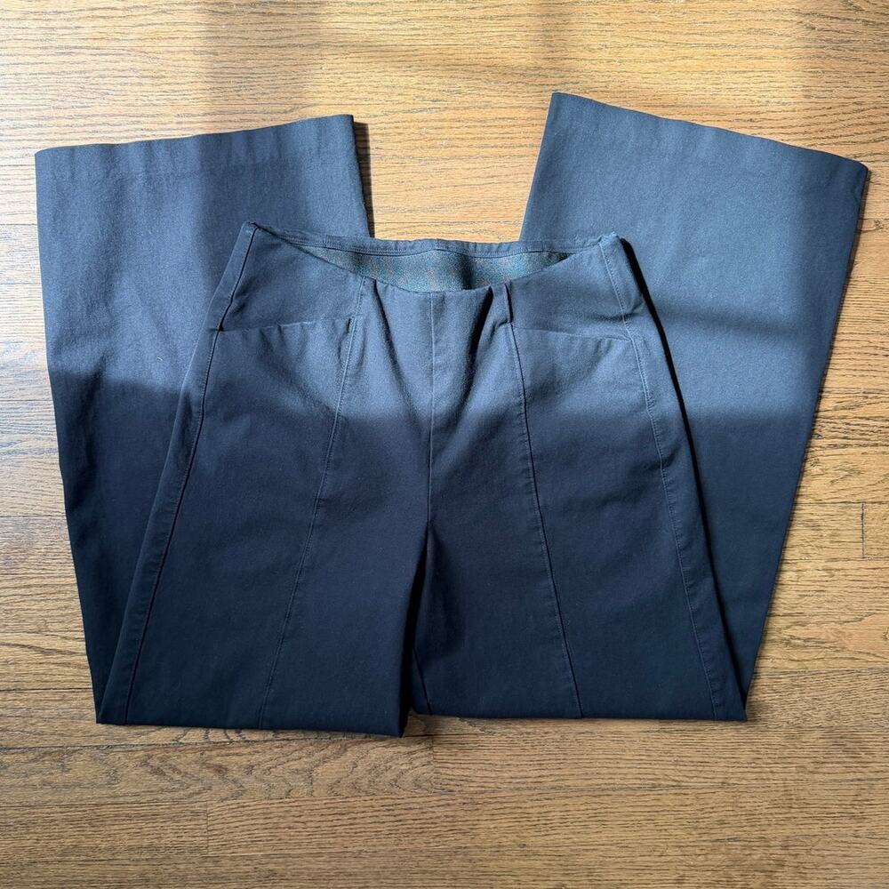 Old Navy High-Rise Wide Leg Pull On Black Pants Size Medium